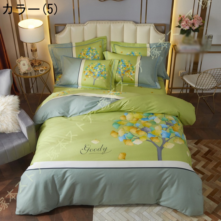 寝具カバーセット 綿100% 敷き布団カバー 掛ふとんカバー 花柄 姫系カバー4点セット 布団カバーセット 掛布団カバー 掛け布団カバー フラットシーツ 枕カバー |  | 05