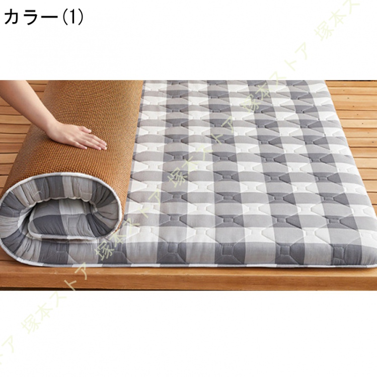 高反発マットレス 厚約6 ベットマット 敷き布団 敷布団 通気性 両面使用可能 冬用と夏用 ポリエステル表面＋ラタン表面 接触冷感 マットレス 寝心地いい_1