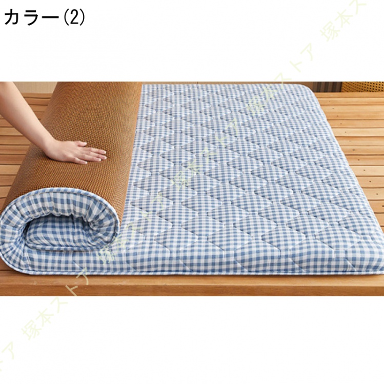 高反発マットレス 厚約6 ベットマット 敷き布団 敷布団 通気性 両面使用可能 冬用と夏用 ポリエステル表面＋ラタン表面 接触冷感 マットレス 寝心地いい_2