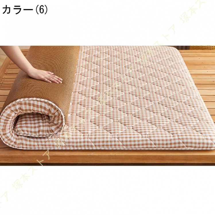 高反発マットレス 厚約6 ベットマット 敷き布団 敷布団 通気性 両面使用可能 冬用と夏用 ポリエステル表面＋ラタン表面 接触冷感 マットレス 寝心地いい_6
