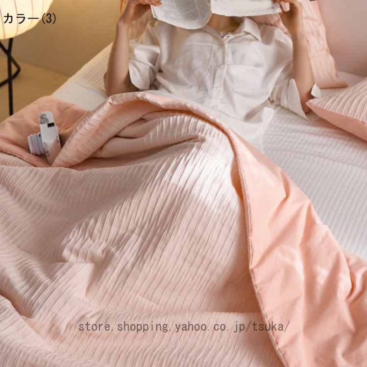 ガーゼケット シングル 綿100% ガーゼ 生地 寝具 ナチュラル 吸湿性 肌掛け布団 クイーン タオルケット とろけるニットの年中使える肌布団 ハーフ_3