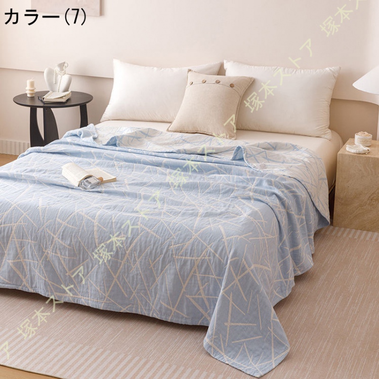 ガーゼケット 綿100% タオルケット セミシングルサイズ 3重綿 ガーゼ かわいい おしゃれ 肌掛け ひざ掛け 春夏秋用 タオル 肌掛け布団 ...