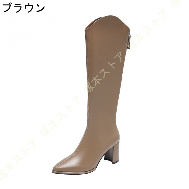 ロングブーツ こげ茶 Amazon | [シュウカ] ロングブーツ 25.5cm レディース
