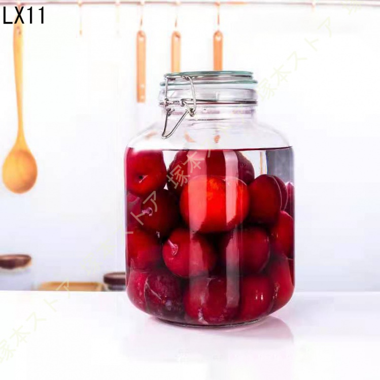 ガラス製保存容器 フードジャー デザイン1 キッチンキャニスター ふた