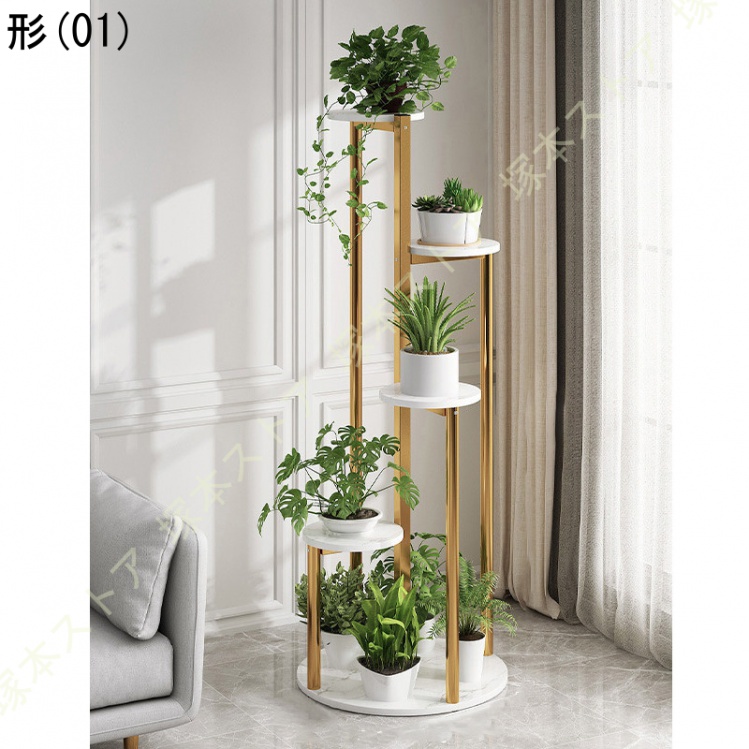 大理石 フラワースタンド 玄関 植木鉢 プランタースタンド