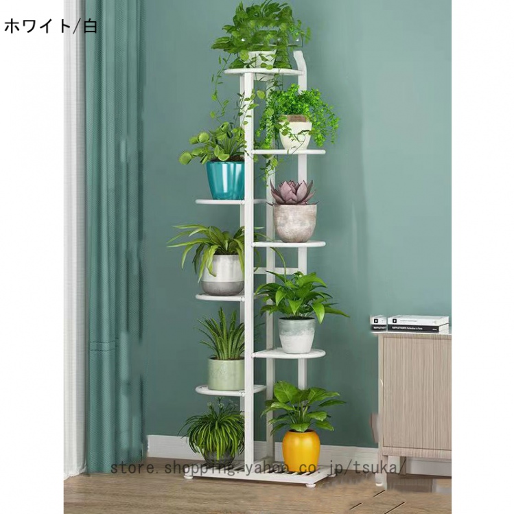 フラワースタンド ガーデンスタンド おしゃれ フラワーラックガーデンラックコーナー フラワーラック 鉄製植物スタンド 屋内屋外 金属ディスプレイスタンド_1