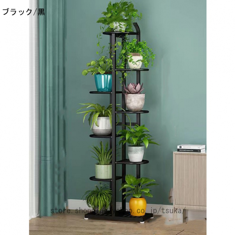 フラワースタンド ガーデンスタンド おしゃれ フラワーラックガーデンラックコーナー フラワーラック 鉄製植物スタンド 屋内屋外 金属ディスプレイスタンド_2