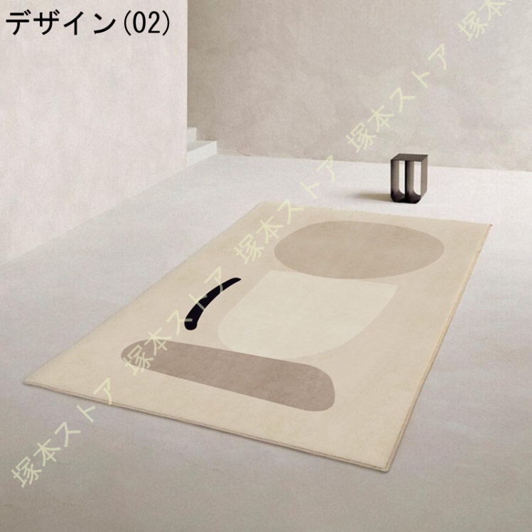 絨毯 マット 北欧 低反発 秋用ラグ 洗えるラグ 床暖房対応 秋冬用ラグマット 滑り止め ラグ カーペット おしゃれ オールシーズン こたつ敷き ベッドルーム_2
