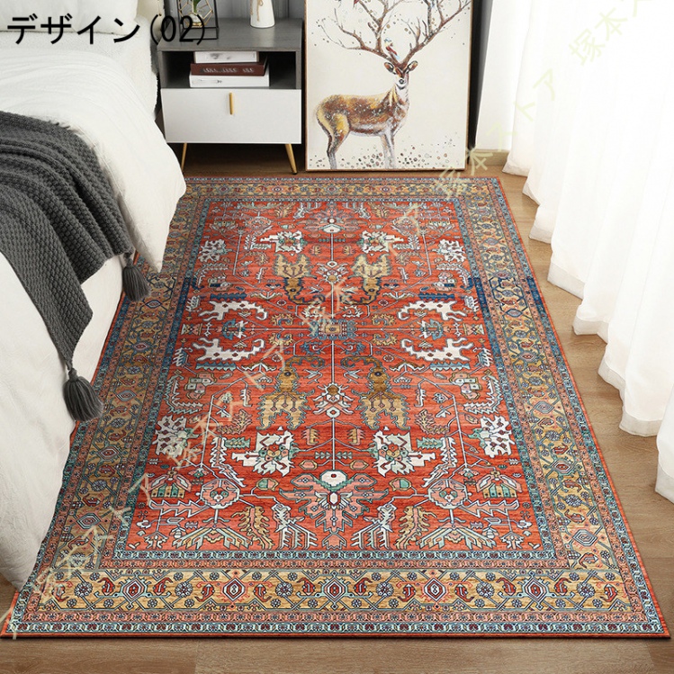ドラマに登場！【ペルシャ絨毯】アバデ産　206×76　ランナー　ラグ　マット ペルシャ絨毯 ラグ ラグマット 厚手 1.5畳 2畳 3畳 抗菌 防臭 長方形