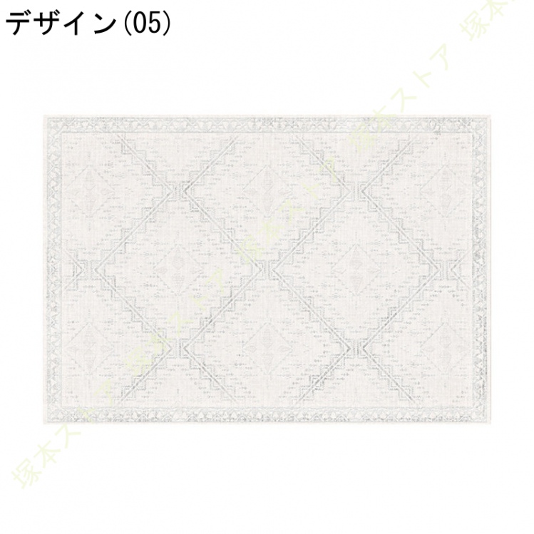 ペルシャ絨毯 ラグ マット 1.5畳 2畳 じゅうたん ラグ カーペット 花模様 ヴィンテージ風 低反発 防ダニ 防臭 防音 ペルシャ風 オールシーズン適用_5