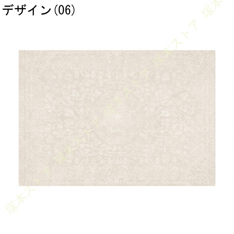 ペルシャ絨毯 ラグ マット 1.5畳 2畳 じゅうたん ラグ カーペット 花模様 ヴィンテージ風 低反発 防ダニ 防臭 防音 ペルシャ風 オールシーズン適用_6