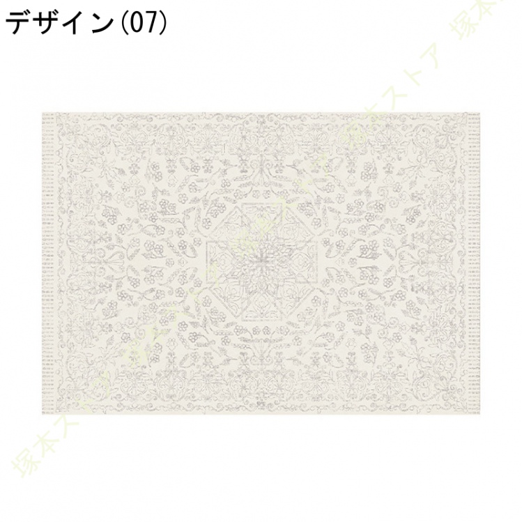 ペルシャ絨毯 ラグ マット 1.5畳 2畳 じゅうたん ラグ カーペット 花模様 ヴィンテージ風 低反発 防ダニ 防臭 防音 ペルシャ風 オールシーズン適用_7