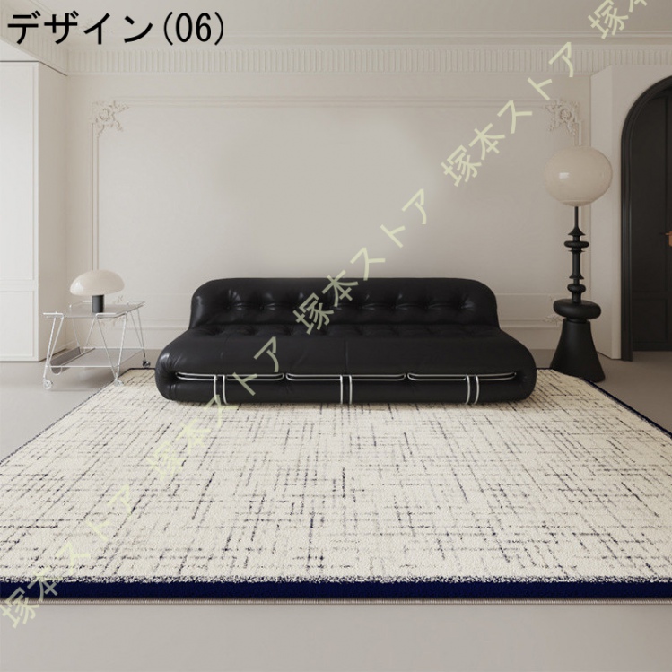 ふわふわラグ 絨毯 じゅうたん 洗える 長方形 北欧 モダン シンプル 可愛い おしゃれ 低反発ラグマット ストライプ柄 防音 敷物 お洒落 秋冬用 インテリア_6