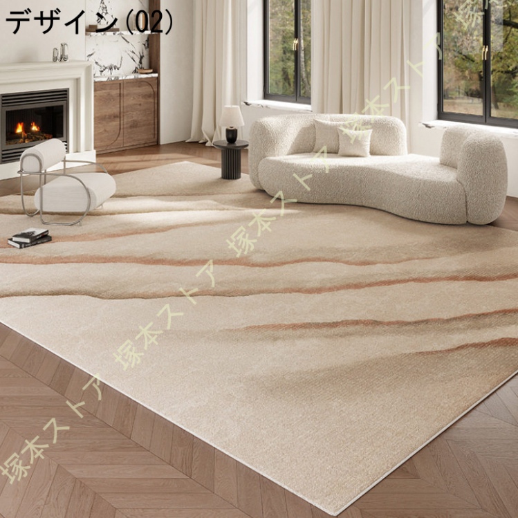 室内用ラグ 洗える ラグマット カーペット 抗菌 防臭 オールシーズン シンプル 無地 丸洗いOK 一人暮らし ふわふわ肌触り 絨毯 かわいい ホットカーペット_2
