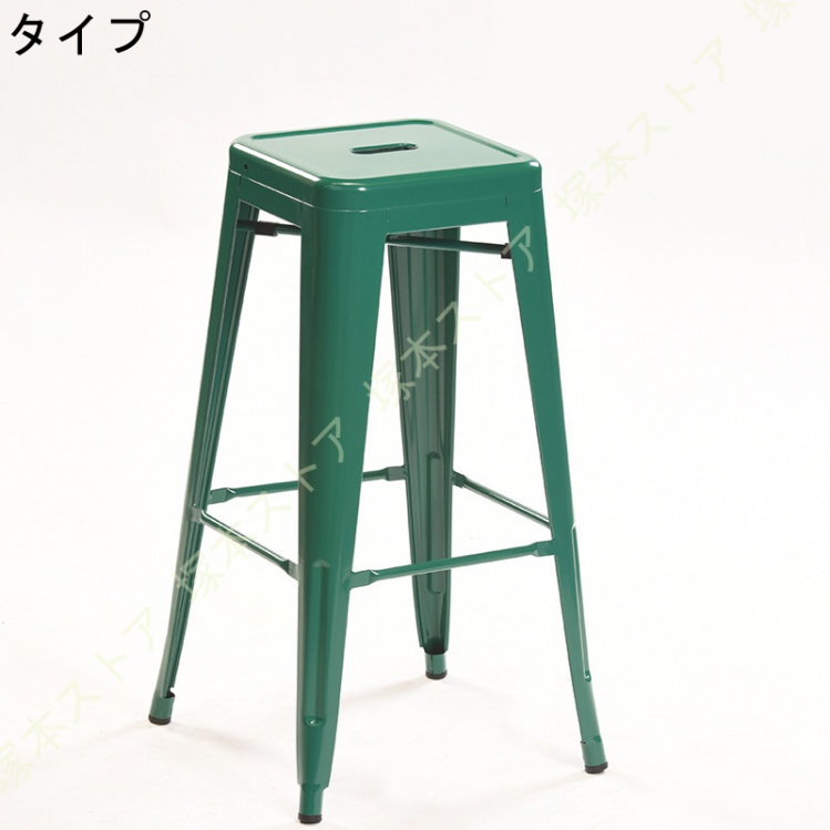 バーチェア ハイスツール スツール 高め カウンタースツール スチールスツール ハイチェア ベランダ ガーデン レトロ調 スタッキングバースツール バーチェア_1