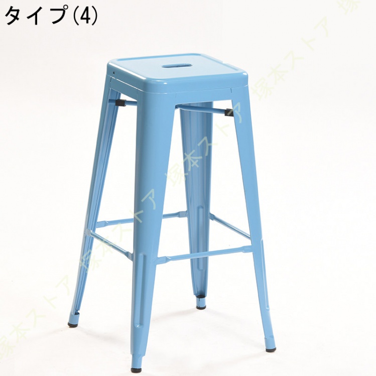 バーチェア ハイスツール スツール 高め カウンタースツール スチールスツール ハイチェア ベランダ ガーデン レトロ調 スタッキングバースツール バーチェア_4