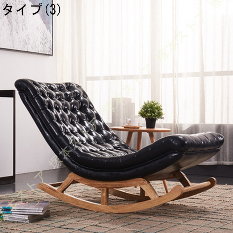 ロッキングチェア 木製 バルコニーロッキングチェア 多機能ロッキングチェア リクライニンクチェア 1人掛け 200kg耐荷重 戸外 ラウンジチェア 居間北欧