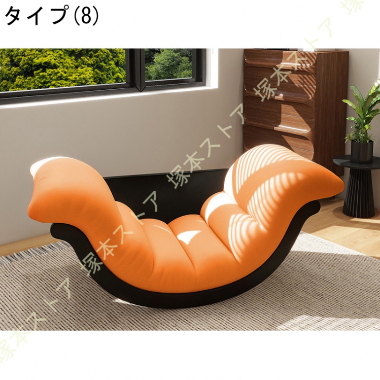 ロッキングチェア多機能リラックスチェア 天然木製 長さ127×幅61×高さ38cm 耐荷重200kgクッション付き 揺れる椅子 通気性あり 椅子 耐荷重200kg_8