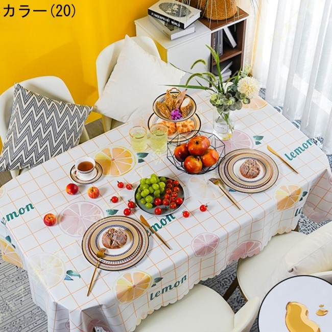 テーブルクロス 北欧風 1枚物 インテリア用品 多用途 長方形 撥水 耐熱 厚手 おしゃれ 自宅用 店舗用 シンプル テーブルカバー 滑り止め 抗菌加工 装飾 |  | 20