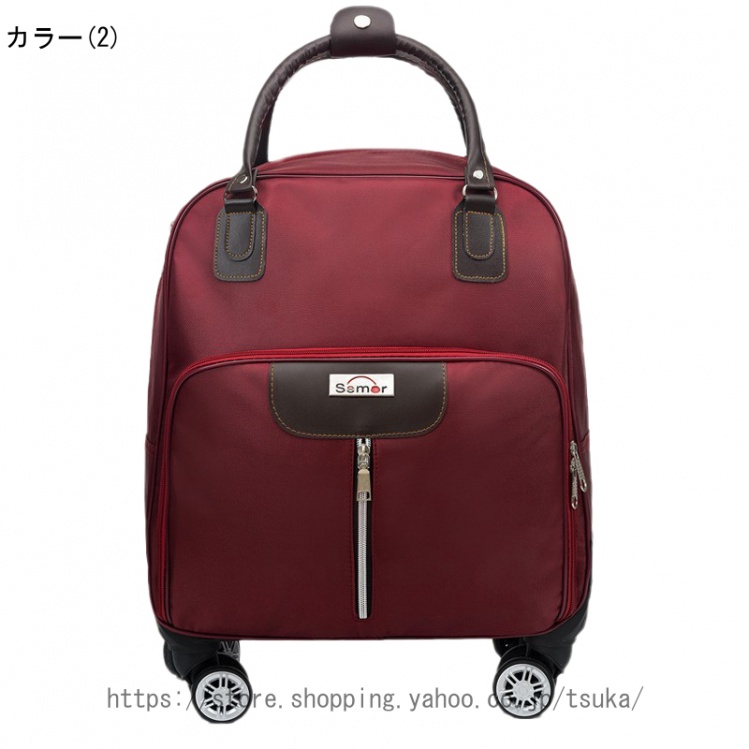 キャリーバッグ ソフトキャリー ショッピングカート レディース カジュアル トートバッグ 軽量 撥水加工 機内持ち込み 2way使用可 ショッピングバッグの画像