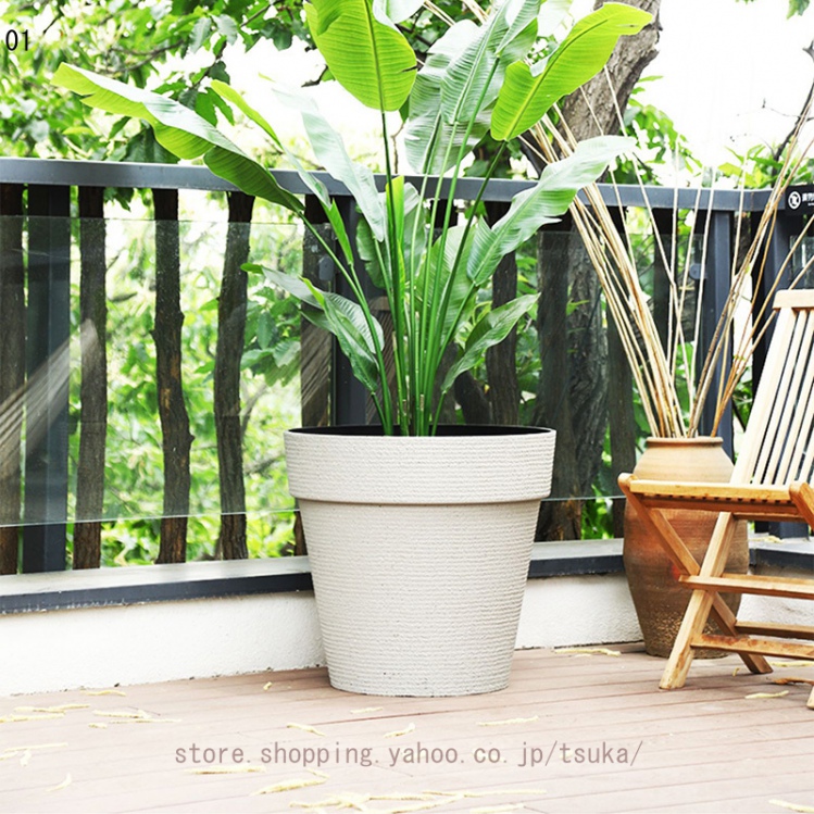 プランター 大型 おしゃれ 受け皿付き 植木鉢 深型 軽量 プラスチック 屋内 屋外用 プランター 深型 直径*高さ22.*14.5 28.7*21.5 cm 排水穴付き 観葉植物 鉢_1