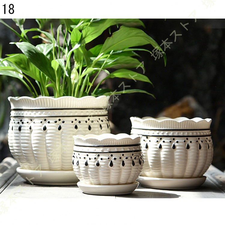 観葉植物 ミニ 観葉 小さい おしゃれ 白 小型 陶器 ポット ガジュマル 鉢 サンスベリア 金のなる木 パキラ 多幸の木 サンセベリア カポック 多肉植物 陶器 |  | 18