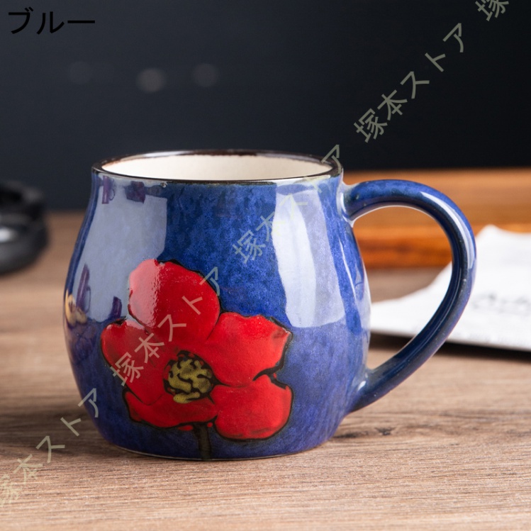 マグカップ 大きめ 素敵 ナチュラルカラー 田園風 花柄 シンプル 軽い