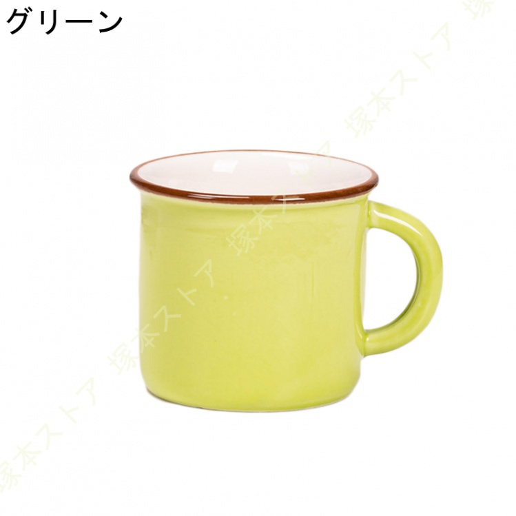 マグカップ おしゃれ 軽量 カフェ 大人かっこいい コーヒーカップ 陶器 かわいい 誕生日プレゼント 男性 女性 コップ 青 ブルー 灰色 グレー 黄色 ベージュ｜tsuka｜06