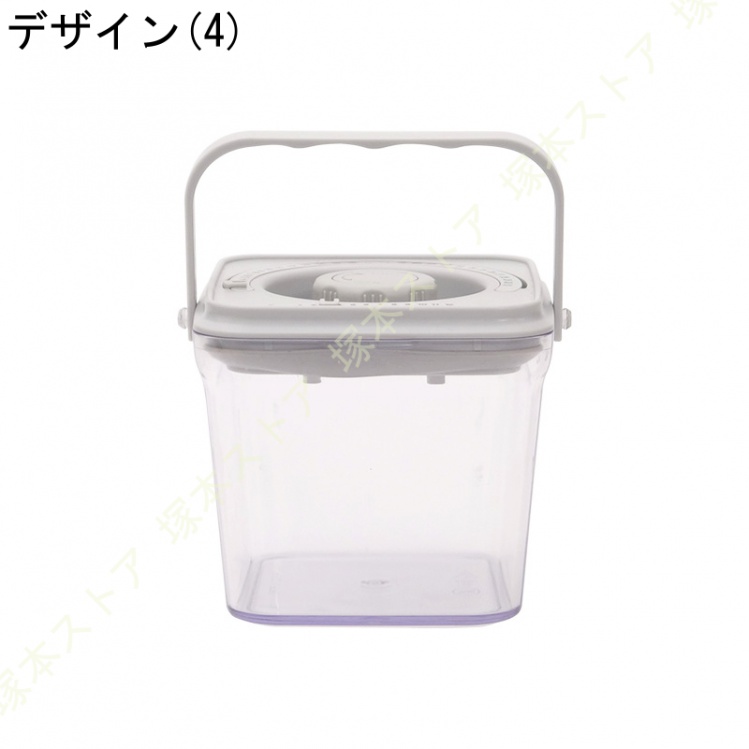 プラスチック コーヒーキャニスター 密閉 キッチン 食品保存容器 日付