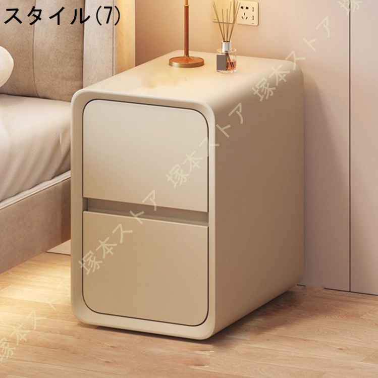 サイドテーブル ナイトテーブル レザー 無垢材 おしゃれ 可愛い 多機能