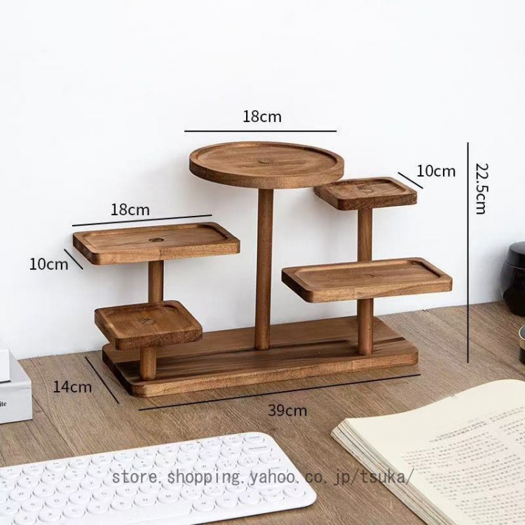 ディスプレイスタンド 木製 卓上 多機能 フィギュア 化粧品 香水
