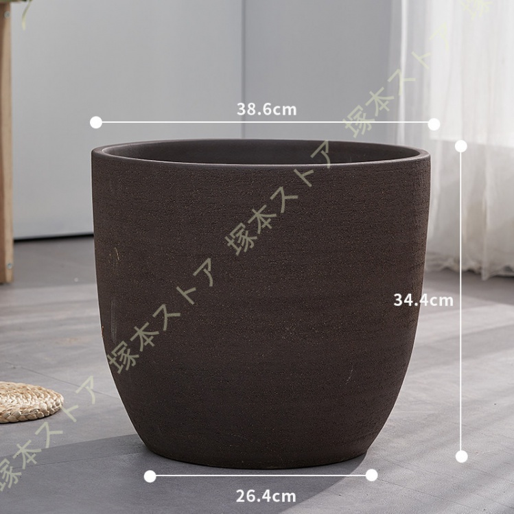 おしゃれな植木鉢 紫陽花用の鉢 紫砂陶 大容量 庭木鉢 底穴有 サボテン