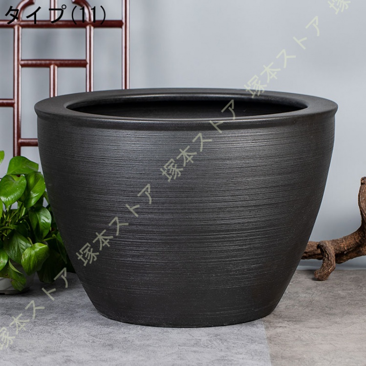金魚鉢 陶器 金魚柄（植木鉢、プランター）｜園芸用品 | 花
