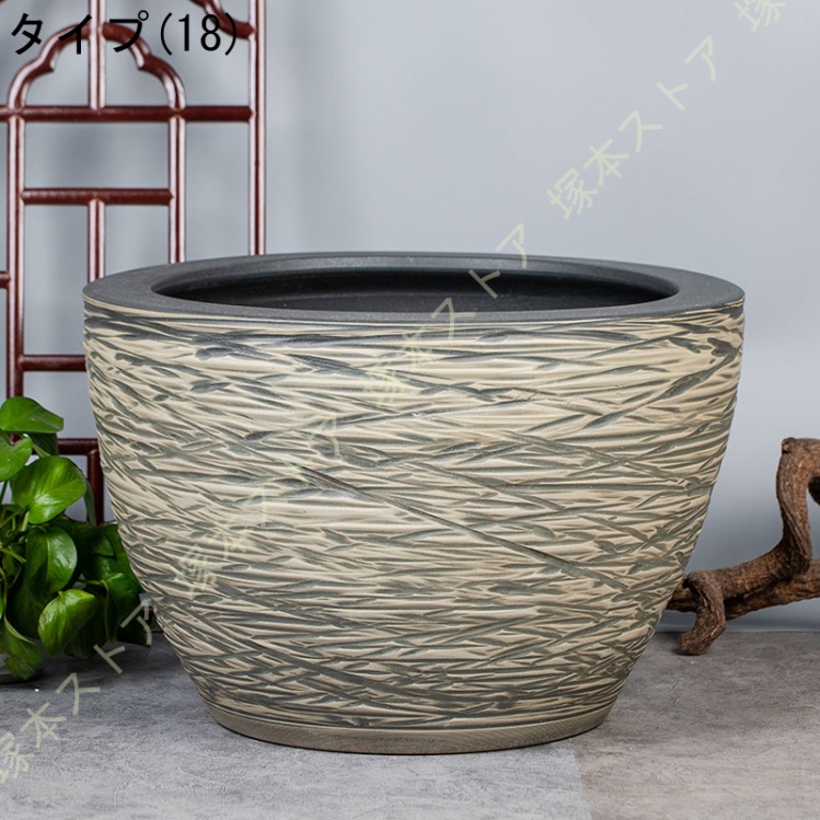 金魚鉢 陶器 金魚柄（植木鉢、プランター）｜園芸用品 | 花
