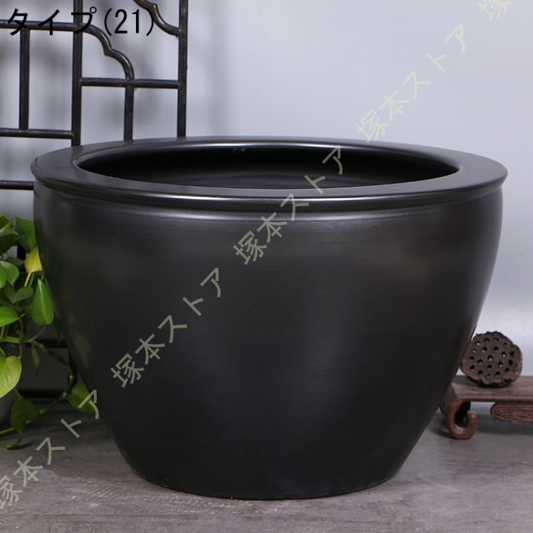 金魚鉢 陶器 金魚柄（植木鉢、プランター）｜園芸用品 | 花