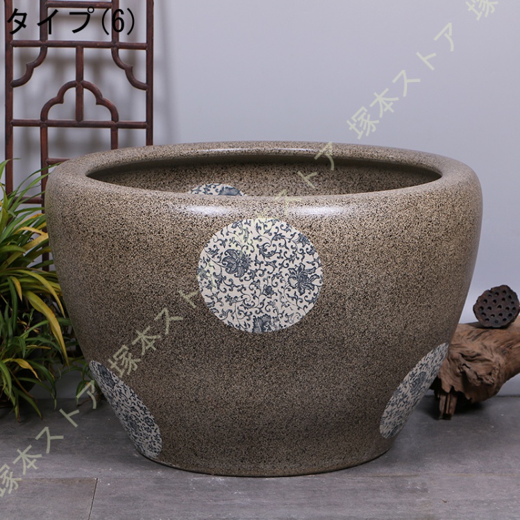金魚鉢 陶器 金魚柄（植木鉢、プランター）｜園芸用品 | 花