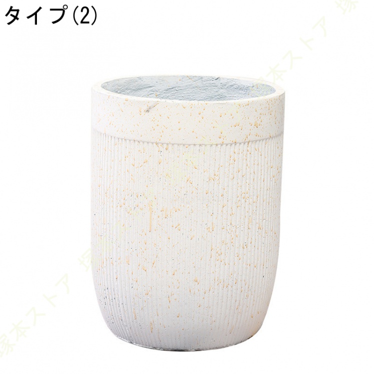 植木鉢 園芸鉢 セメントプランター セメントポット 穴あけ 運びやすい アンティーク サボテンポット ガジュマル用の鉢 盆栽 室内用植木鉢 アンティーク風_2