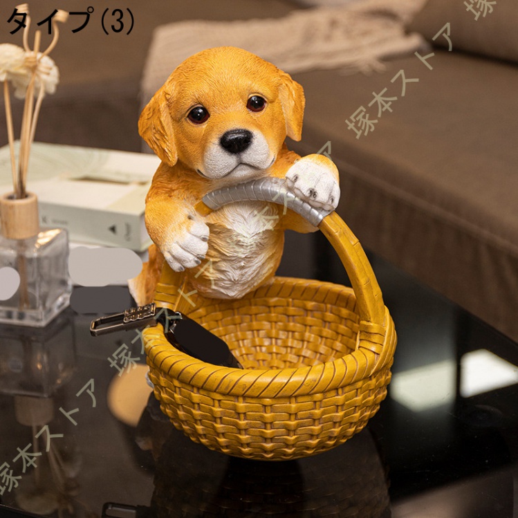 パグ雑貨 犬置物 パグ犬 置き飾り 儲金箱 小物入れ k5qt2165994.jpg