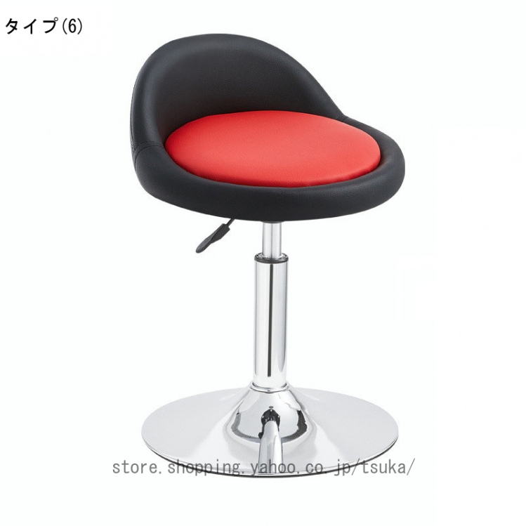 ダイニングチェア 回転 昇降式 バーチェア PUレザー ハイチェア 背もたれ バースツール ダイニングチェア キッチン 回転椅子 ハイスツール 足置き_6
