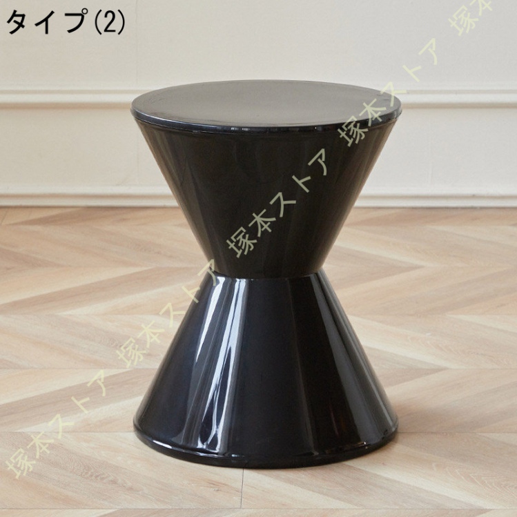 スツール 砂時計型 おしゃれ 玄関 インテリア 足置き 完成品 玄関
