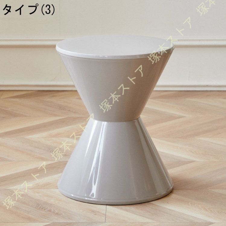 スツール 砂時計型 おしゃれ 玄関 インテリア 足置き 完成品 玄関