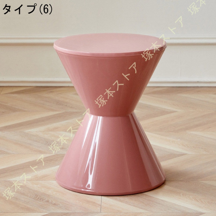スツール 砂時計型 おしゃれ 玄関 インテリア 足置き 完成品 玄関