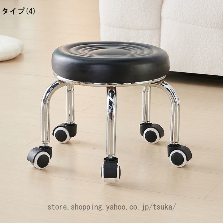 新品 フットネイル用 ペディキュア専用 オットマン キャスター付き
