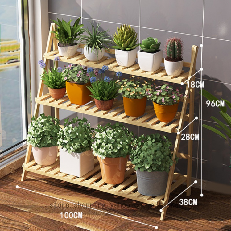 フラワースタンド 室内 屋外 ガーデンラック 3段 風通しいい 安定感