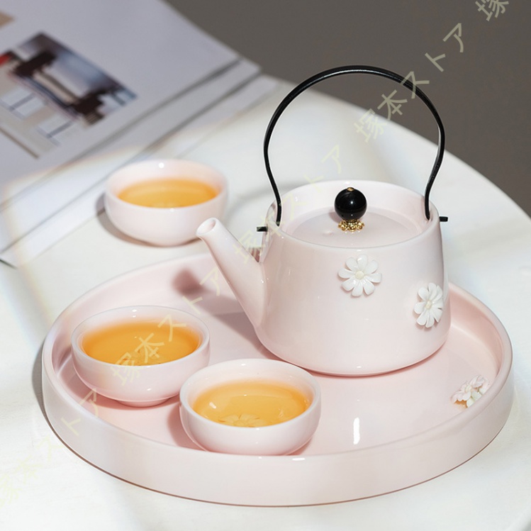 かわいい花柄の茶器5点セット 湯呑 急須 ポット 茶器 オシャレ食器 お洒落 可愛い かわいい 陶器 和食器 食洗機可 業務用 ギフト プレゼント  誕生日 出産祝い : mo8-ql0-muhjpl : 塚本ストア - 通販 - Yahoo!ショッピング