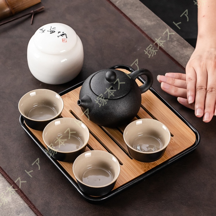 Amazon.co.jp: 陶器製ティーセット 番茶器セット 9個セット 急須