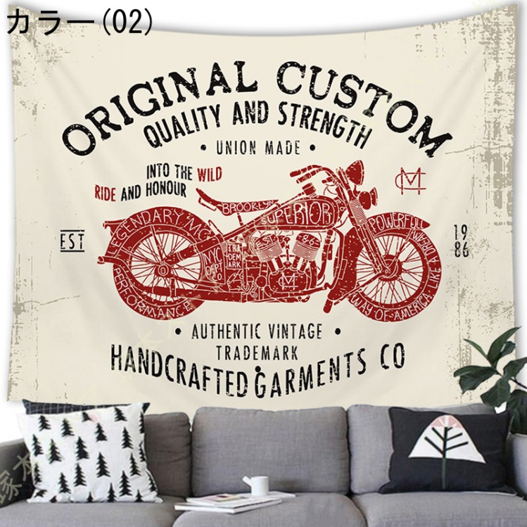 タペストリー 北欧風 壁掛け バイク モダンなアート おしゃれ シンプル