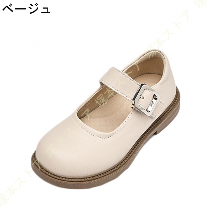 ドレスシューズ 本革 レザー 靴 フォーマル シューズ 女の子 キッズ 無地 子供フォーマル靴 子供フォーマルシューズ 花飾り 柔らかい 女の子 発表会 結婚式_2