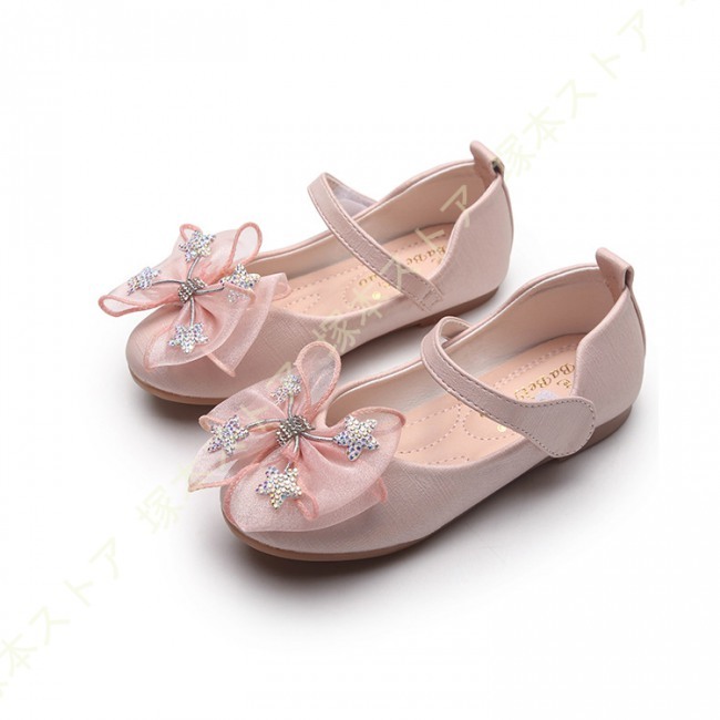 女の子 ドレスシューズ フォーマルシューズ キラキラ 可愛い プリンセス風 子供 靴 キッズ シューズ ガールズ パンプス リボン ビジュー付き かわいい Fdescvvmxq キッズ ジュニアシューズ Valleymill Com
