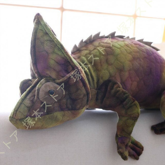 カメレオンぬいぐるみ 大きい 100cm 抱き枕 グリーン かわいい